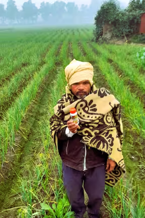 Farmer using skystim